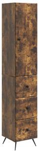 Szekrény szett 2 pcs Füstös Tölgy 34,5 x 34,5 x 90 cm