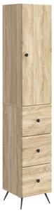 Szekrény szett 2 pcs Sonoma Tölgy 34,5 x 34,5 x 90 cm