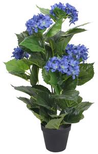 Műhortenzia virágcseréppel 60 cm kék