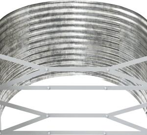VidaXL ezüstszínű porszórt acél kerti magaságyás 554x100x68 cm