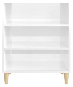 VidaXL magasfényű fehér forgácslap tálalószekrény 57 x 35 x 70 cm