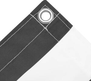 VidaXL antracitszürke-fehér oxford-szövet erkélyparaván 90 x 600 cm
