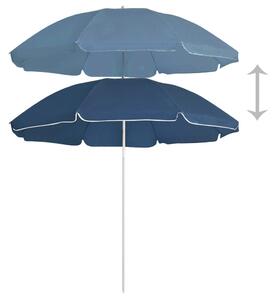 VidaXL kék kültéri napernyő acél rúddal 180 cm