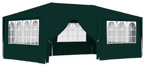 VidaXL zöld rendezvénysátor oldalfalakkal 4 x 6 m 90 g/m²
