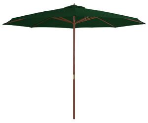 VidaXL zöld kültéri napernyő farúddal 350 cm