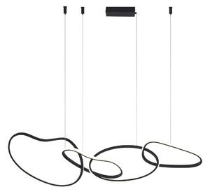 Italux modern függeszték fonte fekete itxpnd-22412-s4-bk