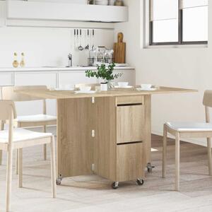 Étkezőasztal 2 pcs 140 x 80 x 77 cm Szerelt Fa Sonoma Tölgy