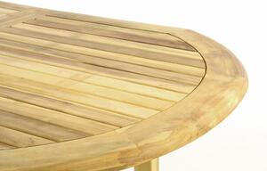 DIVERO Kerti asztal széthúzható 170-230 cm tíkfa