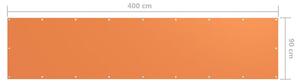 VidaXL narancssárga oxford-szövet erkélyparaván 90 x 400 cm