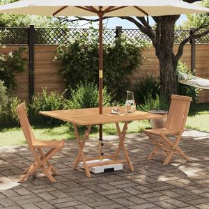 VidaXL Kert Bistro Készlet 3 pcs Barna Tömör teakfa