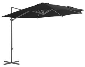 VidaXL fekete konzolos napernyő acélrúddal 300 cm