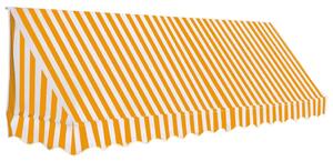 VidaXL narancssárga és fehér bisztró napellenző 350 x 120 cm