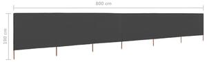 VidaXL antracitszürke szövet 6-paneles szélfogó 800 x 160 cm