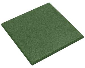 VidaXL Esés elleni védelmi csempék 6 pcs Zöld 50 x 50 cm Gumi
