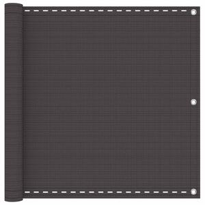 VidaXL Erkély Szúnyogháló Antracitszürke 75 x 700 cm HDPE és Alumínium