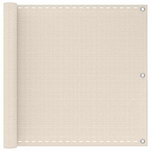 VidaXL Erkély Szúnyogháló Krémszínű 75 x 700 cm HDPE és Alumínium