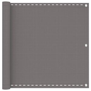 VidaXL Erkély Szúnyogháló Világosszürke 75 x 300 cm HDPE és Alumínium