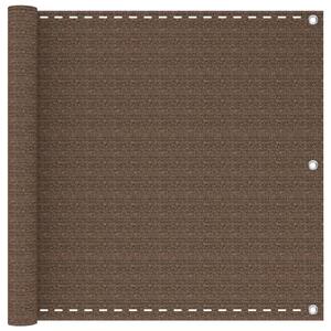VidaXL Erkély Szúnyogháló Barna 90 x 800 cm HDPE és Alumínium