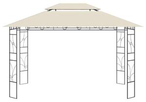 VidaXL krémszínű pavilon 4 x 3 x 2,7 m 160 g/m²