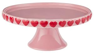AMOUR kerámia tortatál Ø 25 cm, rózsaszín