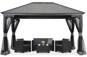 Fém pavilon Sardinia Premium 3x6 Garden Point antracit