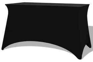 Sztreccs asztal védőhuzat 2 db 183x76x74 cm fekete