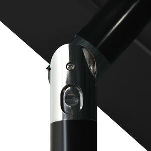 VidaXL 3 szintes fekete napernyő alumíniumrúddal 3,5 m