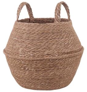 VidaXL Kézi növényedény Természetes Ø 32 x 32 cm 100% Tengeri fű