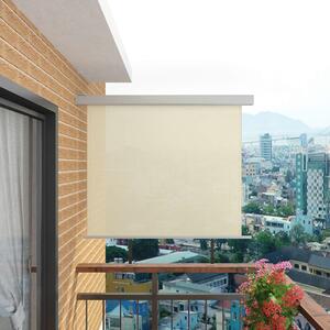 VidaXL többfunkciós krémszínű oldalsó napellenző erkélyre 150 x 200 cm