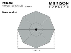 Madison Timor Luxe PAC8P014 szürke napernyő 400 cm