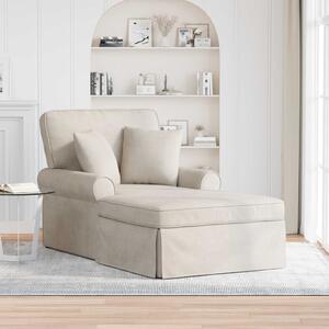 VidaXL Fotel Loungba Szoknyával Krémszínű 157 x 91 x 91 cm ARES