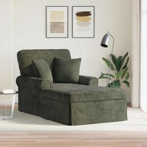 VidaXL Fotel Loungba Szoknyával párnával Zöld 157 x 91 x 91 cm ARES