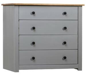 Szürke Panama fenyőfa kisszekrény 80 x 40 x 73 cm