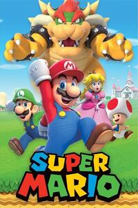 Plakát Super Mario - Character Montage, (61 x 91.5 cm)