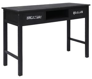 Fekete fa tálalóasztal 110 x 45 x 76 cm