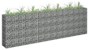 Horganyzott acél gabion magaságyás 270 x 30 x 90 cm