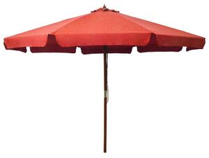 VidaXL terrakotta kültéri napernyő farúddal 330 cm