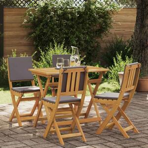 VidaXL Kültéri bistro székek 4 pcs Sötétszürke 38 x 46 x 85 cm