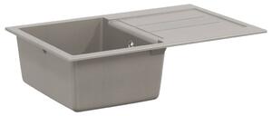 Mosogató Szürke 780 x 500 mm 80% Kvarc és 20% Gyanta