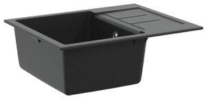 Mosogató Fekete 620 x 500 mm 80% Kvarc és 20% Gyanta