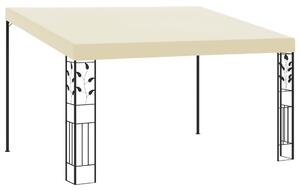 Krémszínű falra szerelhető pavilon 4 x 3 x 2,5 m