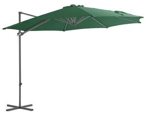 VidaXL zöld konzolos napernyő acélrúddal 300 cm