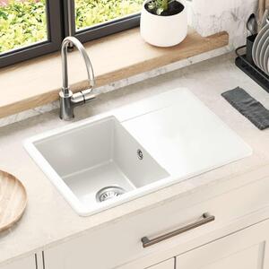 Mosogató Fehér 670 x 460 mm 80% Kvarc és 20% Gyanta