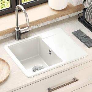 Mosogató Fehér 560 x 460 mm 80% Kvarc és 20% Gyanta