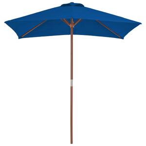 VidaXL kék kültéri napernyő farúddal 150 x 200 cm
