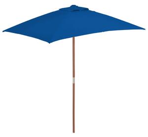 VidaXL kék kültéri napernyő farúddal 150 x 200 cm