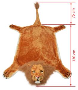 VidaXL barna plüss oroszlán szőnyeg 205 cm