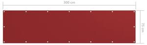 VidaXL piros oxford-szövet erkélyparaván 75 x 300 cm