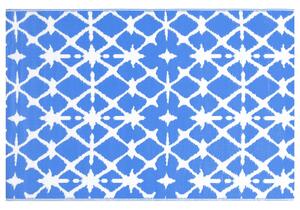 VidaXL kék-fehér PP kültéri szőnyeg 80 x 150 cm