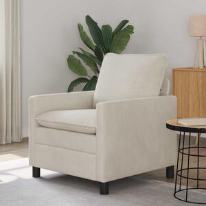 VidaXL Kanapé Krémszínű 76 x 81 x 87,5 cm Bársony